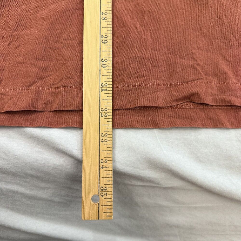 Pendleton Henley Button Up Shirt Men’s XL Orange Long Sleeve Button - Picture 6 of 7